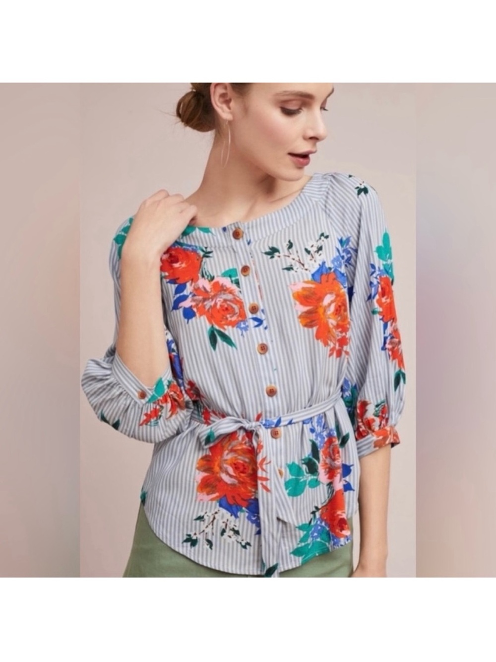 Lilorne floral buttondown by Maeve size 2